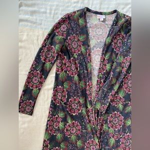 LulaRoe long floral cardigan